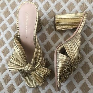 Loeffler Randall Penny gold sandal